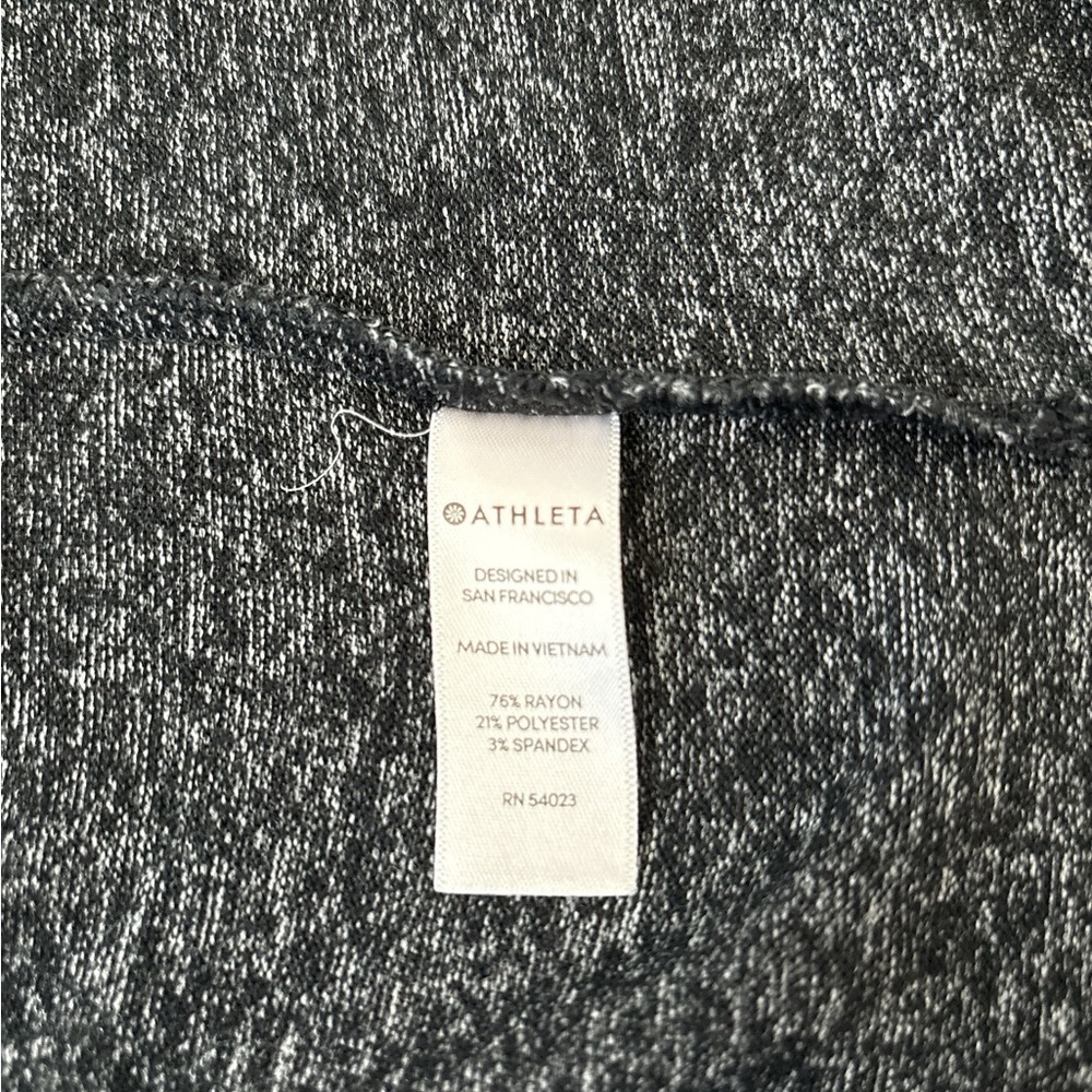 Athleta, Long Sleeve, Drop Shoulder, Size L, Black/White Muted, Like New - Picture 7 of 7
